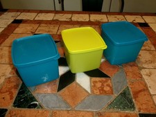 Tupperware Lot De 3 Boîtes Congelation 800 ML  13x11.5x9 Cms