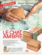 1962 Advertising 018 Amber Cat Toilet Soap BB