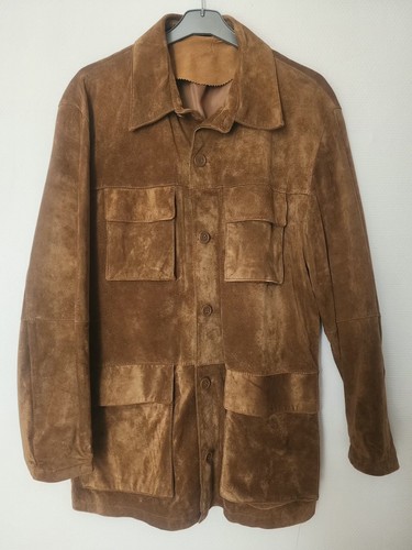 Veste daim véritable - ,