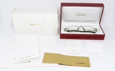VINTAGE EYEGLASSES sunglasses CARTIER ORFY T8100366 PLATINE  OVAL RECTANGULAR