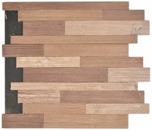 Holzmosaik beige braun miroir - holzmosaik,