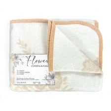 Couverture fleurie en 100%