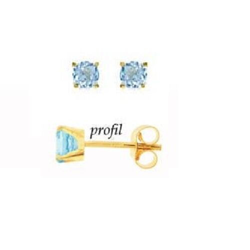 Boucles oreilles puce topaze - boucles,