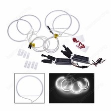Kit 131mm CCFL Angel Eyes Xenon Blanc 7000K Feux Phare Pour BMW E36 E46 E38 E39