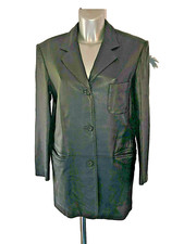 manteau veste cuir noir