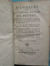 MEMOIRES ACADEMIE DE PRUSSE
