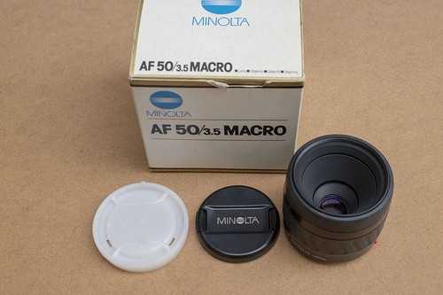Objectif minolta 50mm macro - af,