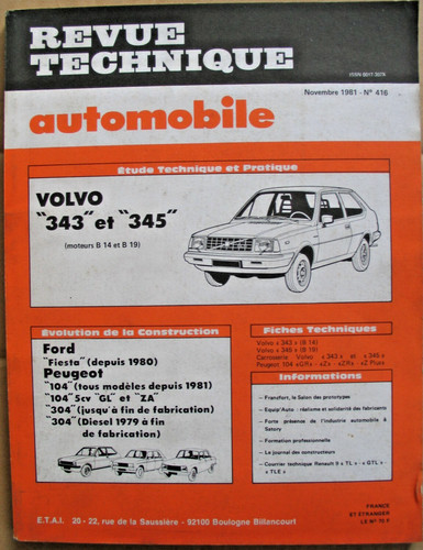 Revue technique volvo - volvo, et