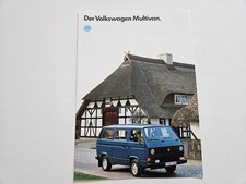 VOLKSWAGEN T3 MULTIVAN SALES BROCHURE 1987 GERMAN
