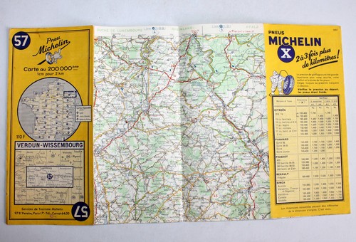 Carte michelin 1956 - michelin,
