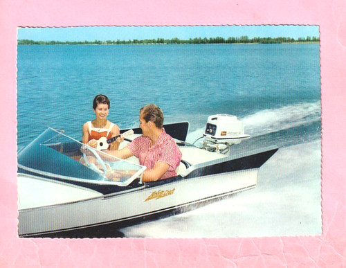 Carte postale bateau - carte,