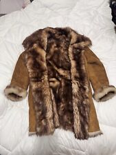 manteau peau lainée