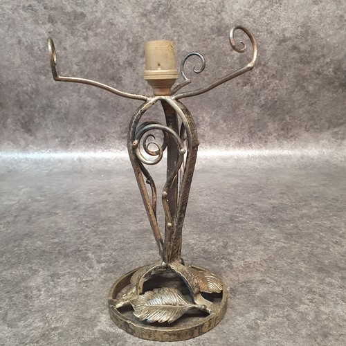 Ancien pied lampe - lampe, fer