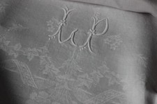 Nappe ancienne brodée au