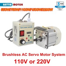 550W 750W 1100W 1.5KW 2.2KW Brushless AC Servo Motor Speed Controller CNC Kit