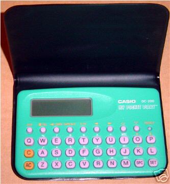 Casio electronic pocket - casio,