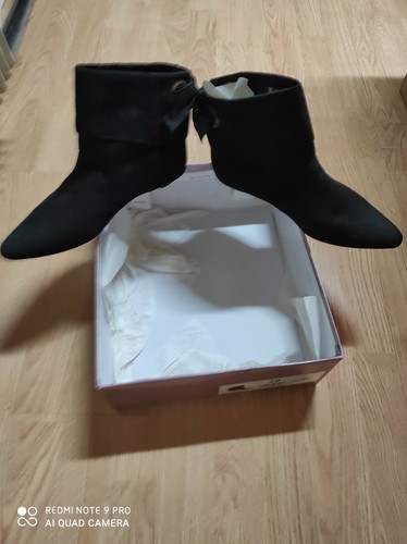 Botillon daim femme - daim, noir