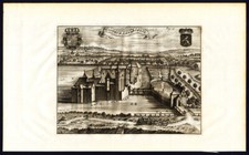 Antique Print-GENAPPE CASTLE-BELGIUM-Butkens-Harrewijn-1726