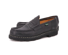 $550 | PARABOOT REIMS LOAFER US 10 UK 9 BLACK LEATHER NORWEGIAN WELT FRANCE