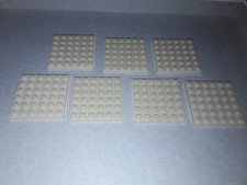 Lego Lot of 7 Light Beige Plates 6x6