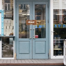 Accroche-porte Panneau Ouvert Fermé Cintre De Signe Fermée Ouverte