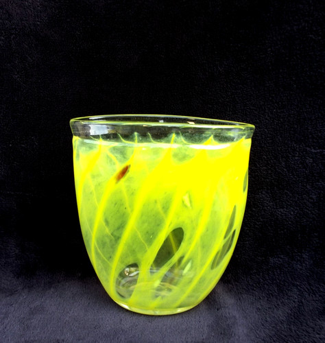 Vase verre signé steninge - verre,