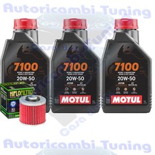 Set Entretien Huile Motul 7100 20W50 Filtre pour Yamaha XV535 Dx Virago 1998>