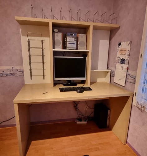 Bureau ikea bois - beige, et