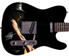 Slash Autographed Photo Guitar 