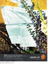 ADVERTISEMENT ADVERTISING 1016 1963 Ondine Franc Gold Bedding Set