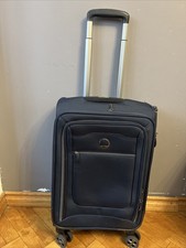 Delsey Paris 22" Spinner Carry On Suitcase Blue Navy