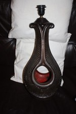 Grand Pied de lampe en céramique  vintage années 70