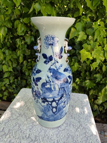 Vase ancien chinois porcelaine - vase,