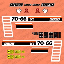 Fiat 70-66 DT  Kit d'Autocollants Aftermarket pour Tracteur - Décalcomanie