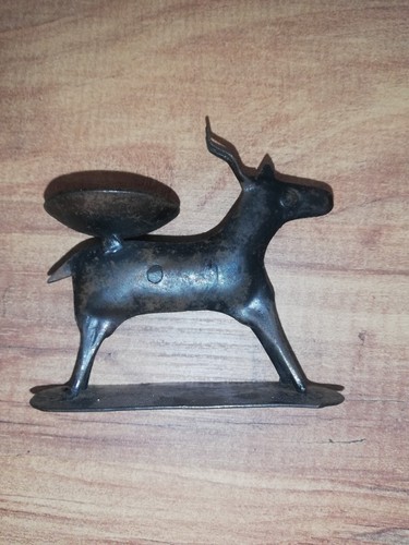 Bougeoir gazelle fer vintage - gazelle,