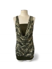 Coogi Camo Print Halter Top