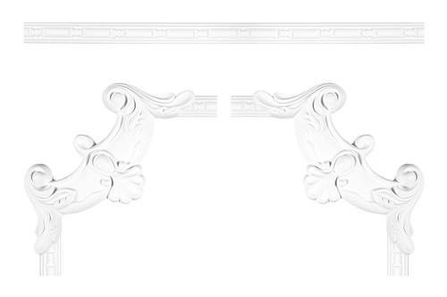 Grand decor bordure - grand, et