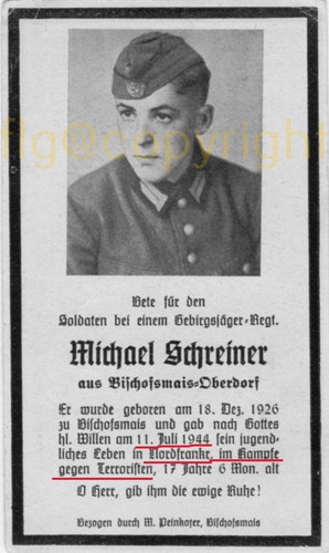 Sterbebild soldat allemand - sterbebild,