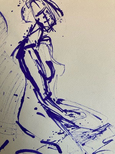 Beautiful drawing 1980 ink