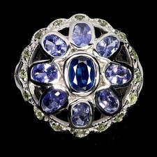 925 Bague en Argent Ovale