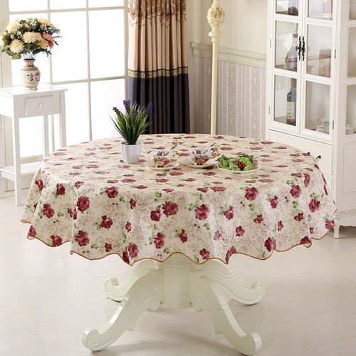 Nappes rondes pvc - nappes,