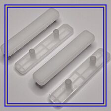 153548 X 4 IKEA White Plastic Feet, Push On