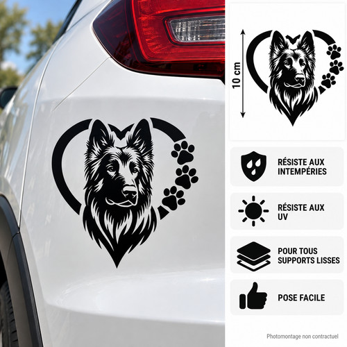 Sticker autocollant chien