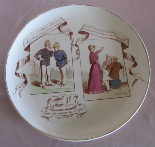 Ancienne assiette parlante