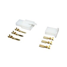 Cosse électrique femelle mâle 3 connections pour moto scooter quad cyclomoteur
