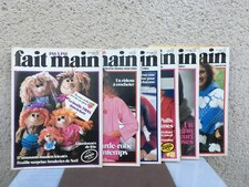 6 anciens magazines / Fait main pas à pas / Tricot / Couture / Années 80