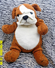 P🦁 IKEA DOUDOU PELUCHE CHIEN BOULEDOGUE BULLDOG GOSIG KLAPPAR 40CM TBE