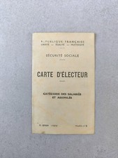 Carte Électeur Sécurité