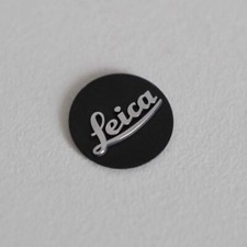 Badge logo Leica noir pour M6-M7-M8-M9-M10 environ 10 mm de diamètre neuf 　