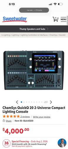 Chamsys quickq dmx control - chamsys,